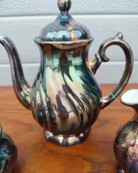 Dzbanek / Mlecznik / cukiernica WMF - porcelna - okuta srebrem - W — ujęcie 2