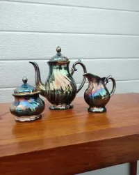Dzbanek / Mlecznik / cukiernica WMF - porcelna - okuta srebrem - W — ujęcie 5