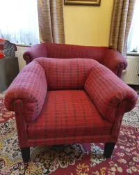 Ekskluzywny komplet klubowy z lat 20. XX wieku | Sofa + Fotel — ujęcie 4