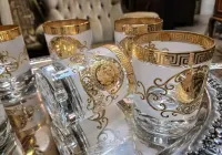 Ekskluzywny Zestaw Szklanek Ekskluzywne Złote Szklanki do Whisky Kalisz — ujęcie 3