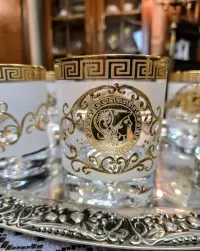 Ekskluzywny Zestaw Szklanek Ekskluzywne Złote Szklanki do Whisky Kalisz — ujęcie 5