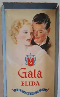 ELIDA Gala Warszawa Duże Pudełko po Kremach Stara Reklama ok. 1930 r. — ujęcie 2