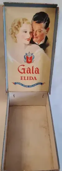 ELIDA Gala Warszawa Duże Pudełko po Kremach Stara Reklama ok. 1930 r. — ujęcie 3