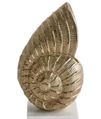 Figurka dekoracyjna Muszla Metal Złoty — ujęcie 5