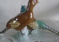 Figurka porcelanowa Bażanty firmy Metzler & Ortloff — ujęcie 3