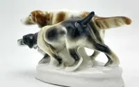 Figurka porcelanowa: „Para psów myśliwskich” Carl Scheidig Gräfenthal — ujęcie 4