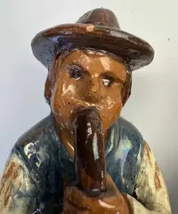 Figurki ceramiczne Wiejscy muzykanci 5 szt. Władysława Prucnal sygnowane — ujęcie 4