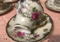 Filiżanki -  stara porcelana - 6 sztuk — ujęcie 3