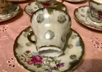 Filiżanki -  stara porcelana - 6 sztuk — ujęcie 4