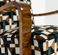 Fotel Modernizm / Ar Deco Lata 60 te Sygnatura 1962 Rok Po Renowacji — ujęcie 5
