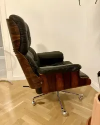 Fotel skórzany Martin Stoll, vintage , mid century — ujęcie 3
