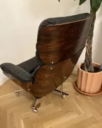 Fotel skórzany Martin Stoll, vintage , mid century — ujęcie 4