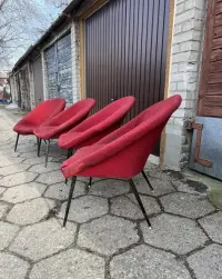 Fotele Muszelki kata 60-te, 70-te oryginał — ujęcie 2