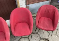 Fotele Muszelki kata 60-te, 70-te oryginał — ujęcie 3