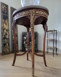 Francuski Stolik Gueridon ok. 1900 Pałacowy Sygnowany Postument 88cm — ujęcie 5