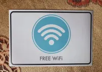 Free wifi wi fi naklejka nalepka 20x30 — ujęcie 2