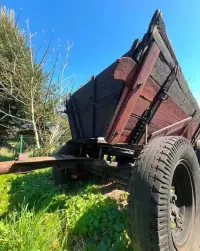 Fura konna wóz gospodarski z zaczepem pod traktor / ciągnik rolniczy — ujęcie 5
