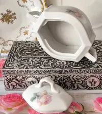 Garnitur środkowy Ćmielów Lwów piękna stara porcelana — ujęcie 3