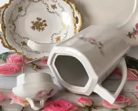 Garnitur środkowy Ćmielów Lwów piękna stara porcelana — ujęcie 5