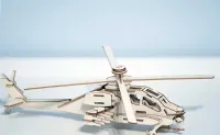 Helikopte składanka drewniana 3D puzzle — ujęcie 4