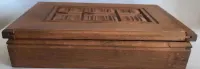 Humidor Szkatułka Góralska Drewno Cepelia Vintage PRL — ujęcie 2