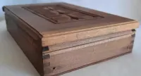 Humidor Szkatułka Góralska Drewno Cepelia Vintage PRL — ujęcie 4