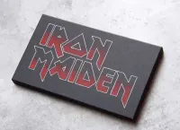 Iron Maiden Obrazek logo ręcznie grawerowane/malowane... Oryginalny prezent — ujęcie 5