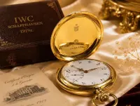 IWC Schaffhausen 1919r. Złoto 18K/750 105g zegarek kolekcjonerski kieszonkowy — ujęcie 2