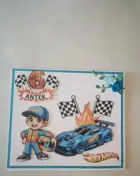 Kartka 6 urodziny - Hol Wheels — ujęcie 2