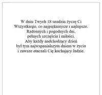 Kartka na 18 urodziny czarna stokrotki osiemnastkę DOWOLNA CYFRA — ujęcie 5