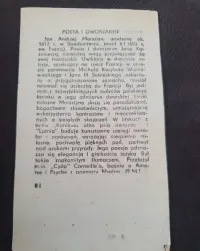 Kartka z kalendarza 08.01.1981 — ujęcie 2