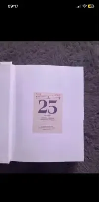 Kartka z kalendarza prezent rocznica urodziny lata 2019 - 2024 bez 21 — ujęcie 4