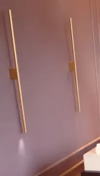 KINKIETY ZŁOTE | Podłużne| Led| — ujęcie 2