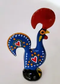 Kogut ozdobny z Portugalii z miasta Barcelos. Ręcznie malowany — ujęcie 4