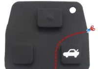 Kolekcja konfiguracja 2 przyciski kluczyk do Toyota logo — ujęcie 2