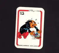Kolekcjonerskie karty do gry Smerfy komplet Peyo 1989 Hanna Barbera vintage retro PRL — ujęcie 5