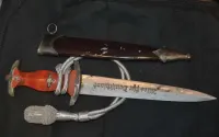 Kordzik niemiecki bagnet SA SS Deutschland z Temblakiem III Rzeszy — ujęcie 5