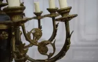 Królewski Gigant Paryski Żyrandol z Brązu + Lampa - BIAŁY KRUK 70cm — ujęcie 3
