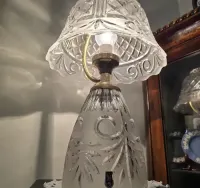 Kryształowa elegancka lampa  huta szkła Sudety" — ujęcie 2