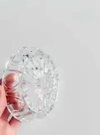 Kryształowa podstawka Vintage / Kryształowa śledziówka z okresu PRL — ujęcie 4
