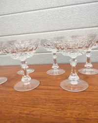 Kryształowe kieliszki do szampana - design - vintage - U — ujęcie 2