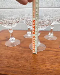 Kryształowe kieliszki do szampana - design - vintage - U — ujęcie 3