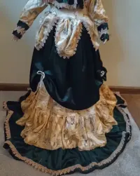Lalka porcelanowa, kolekcjonerska, 75 cm że stojakiem! — ujęcie 4