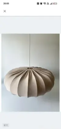 Lampa donut w stylu japandi, średnica 52cm — ujęcie 5