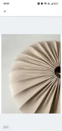 Lampa donut w stylu japandi, średnica 52cm — ujęcie 3