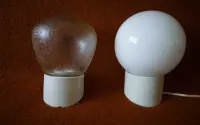 lampa warsztatowa loft  PRL porcelana natynkowa — ujęcie 4