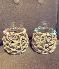 Lampion boho, makrama, rękodzieło — ujęcie 2