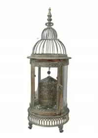 Lampion Latarnia Obracana na Świece - Vintage , Glamour - Lampa — ujęcie 4