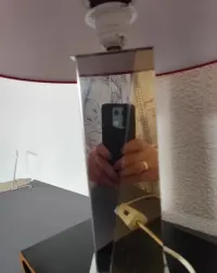 Lampka lata 80-90 vintage retro prl chrom — ujęcie 2