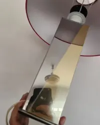 Lampka lata 80-90 vintage retro prl chrom — ujęcie 4